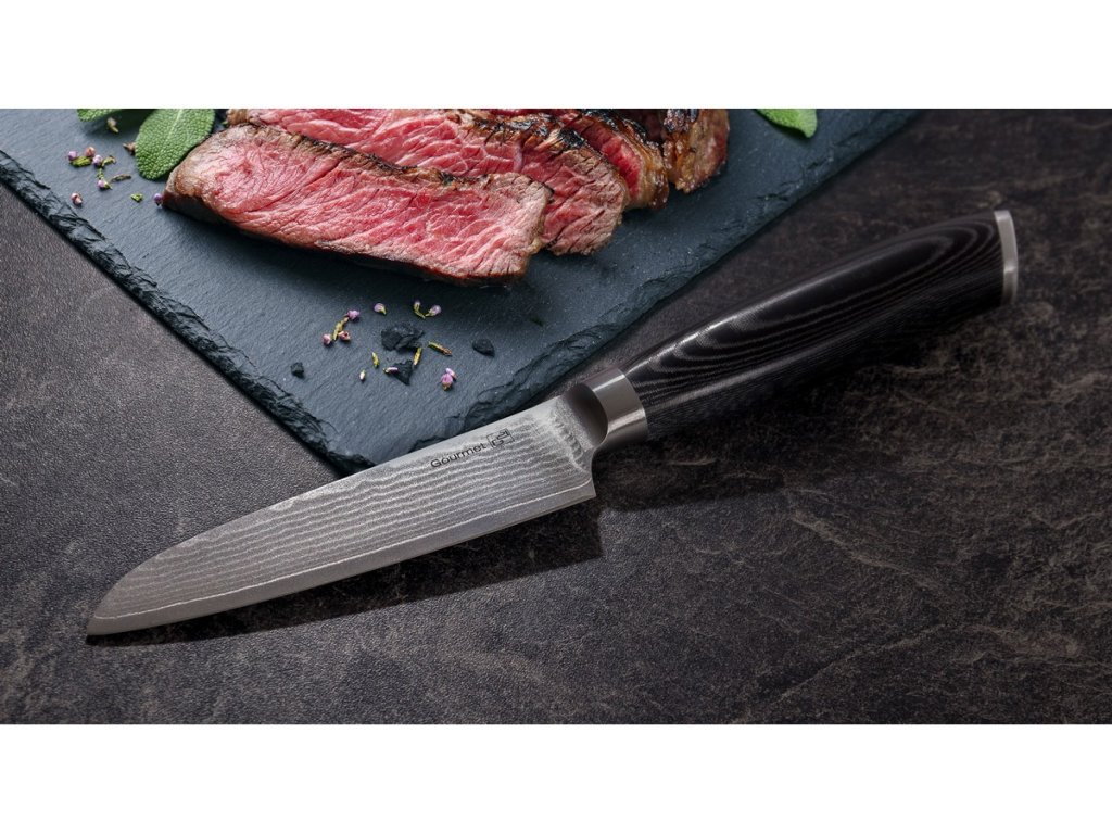 Nôž Santoku 13 cm z radu nožov Gourmet Damascus od značky G21.