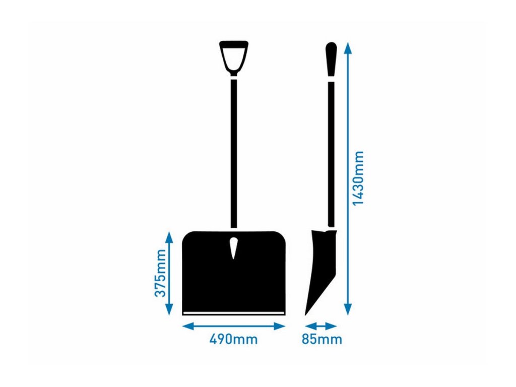 Plastová lopata na sneh 490cm - Ľahká práca v zime