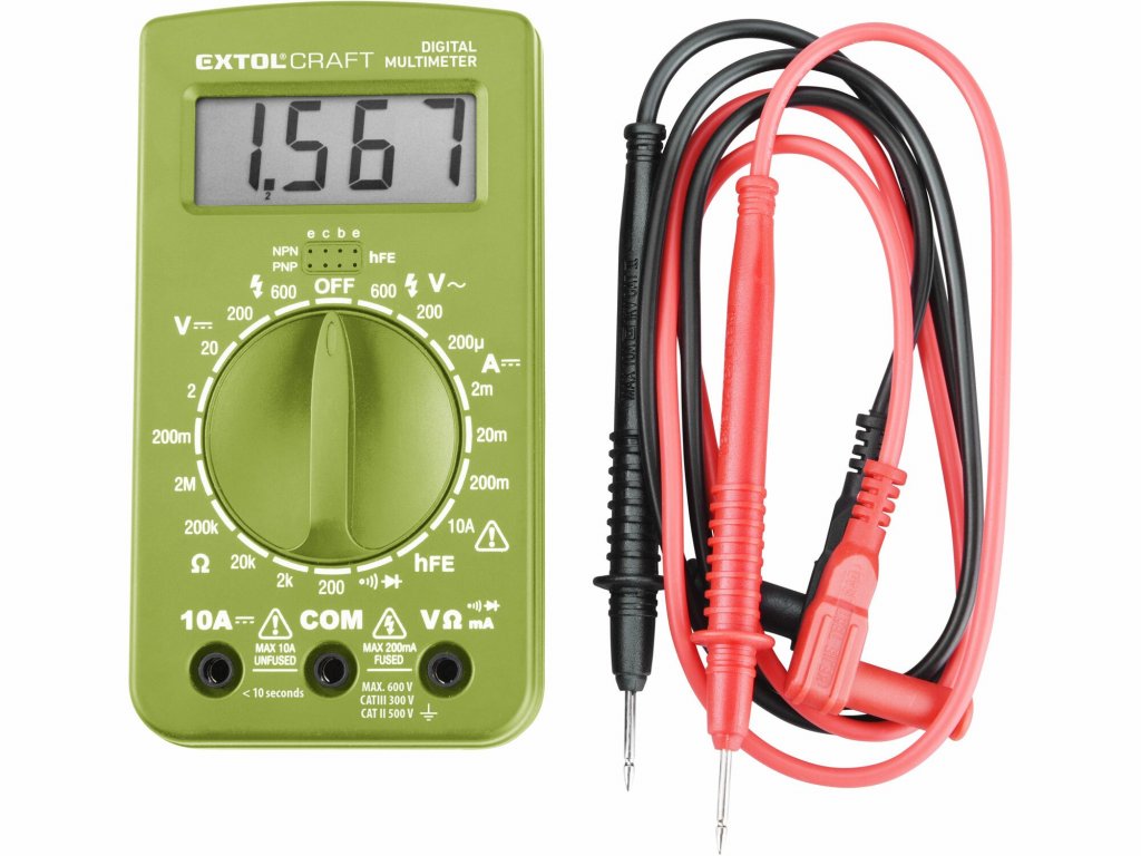 Spoľahlivé merania napätia, prúdu a odporu: Multimeter UIR