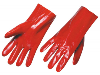 Bavlnené rukavice, máčané v PVC, 350mm