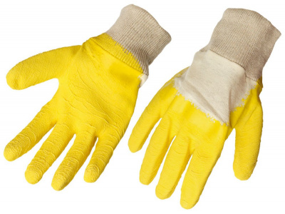 Bavlnené rukavice, polomáčané v latexe, 250mm