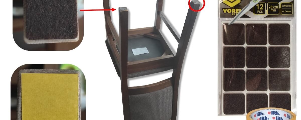 Ako nalepiť podušky pod stoličku - návod